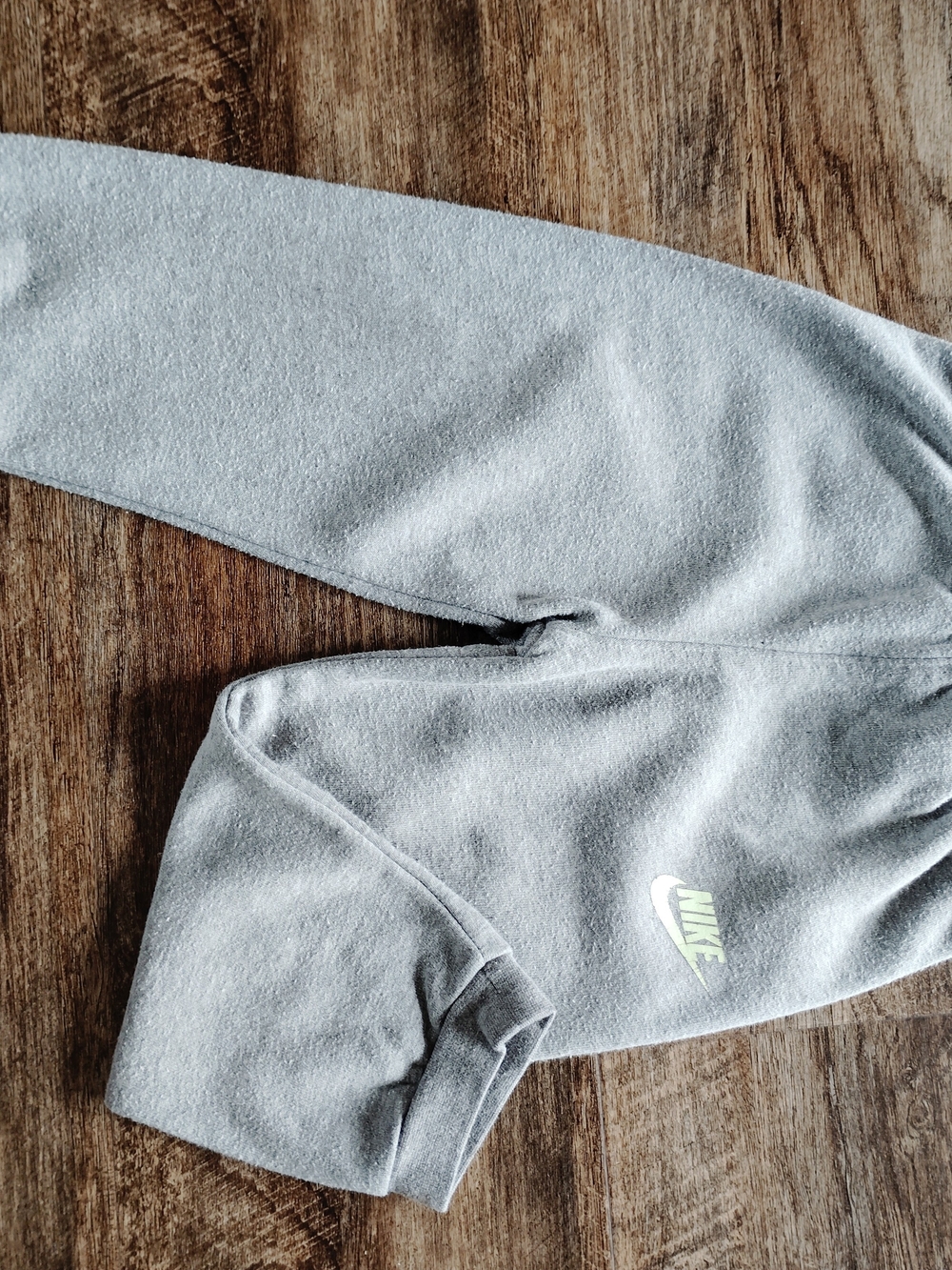 Nike Kids Light Gray Sweatpants with White Swoosh